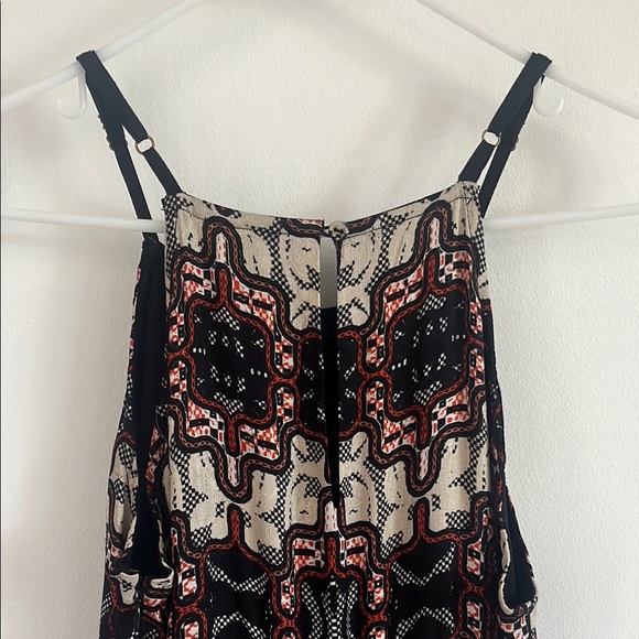 Anthropologie Bhanuni by Jyoti Tiered Dress Bohemian Black and Red - Picture 11 of 14